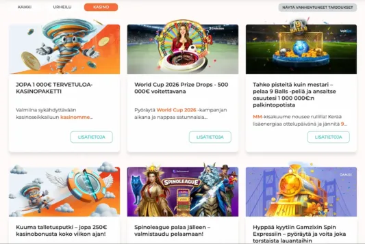 Spininio Casinon kampanjat