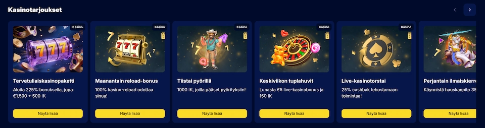 Fiestaslots Casino kampanjoita