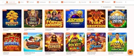 Spininio Casinon uusimpia kolikkopelejä