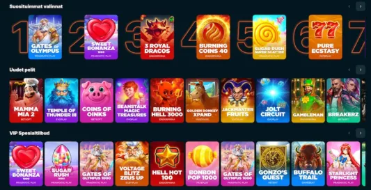 Emberbet Casinon suosittuja ja uusia pelejä