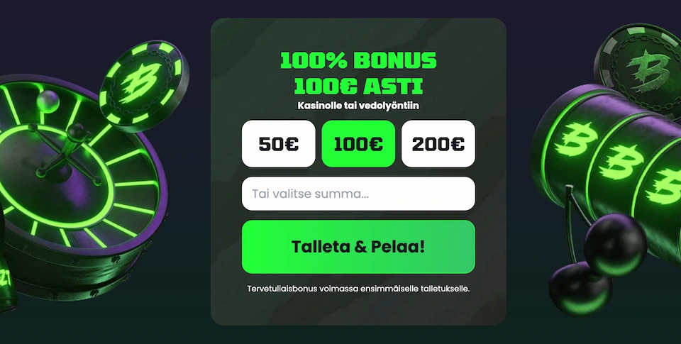 Beazt Casino talletusikkunan kautta hoituvat pay n play -talletukset