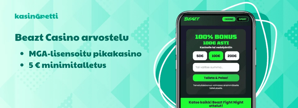 Beazt Casino on Trustly Pay N Play -sivusto