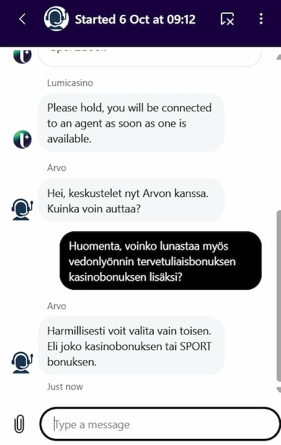 lumi casino live chat