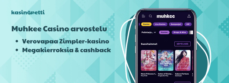 Muhkee Casino on megakierroksia jakeleva MGA-pikakasino