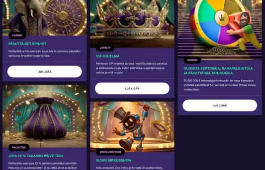 Pelifantti Casinon kampanjat