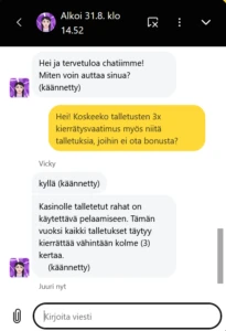 BetBluff Casinon livechat