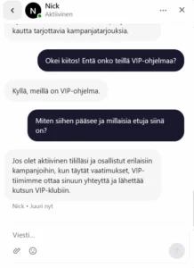 Chill Spins Casinon asiakastuki live chatissä