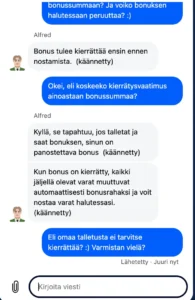 lunaloots casinon live chat