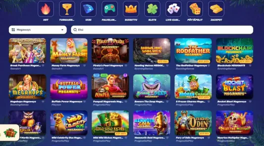 Gamblezen Casinon Megaways-kolikkopelit