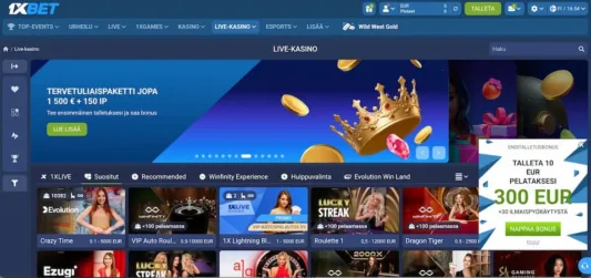 1xBet live casino