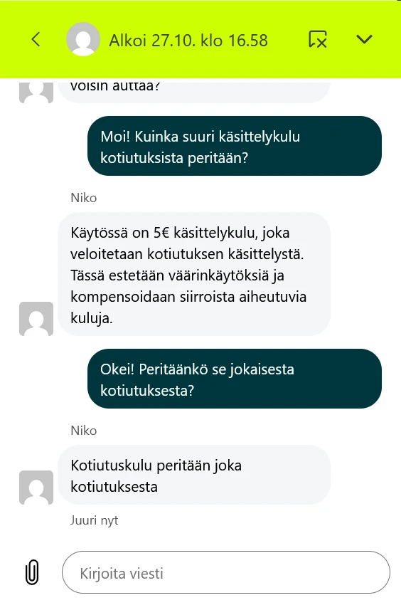 Chat keskustelu Douppi Casinolla