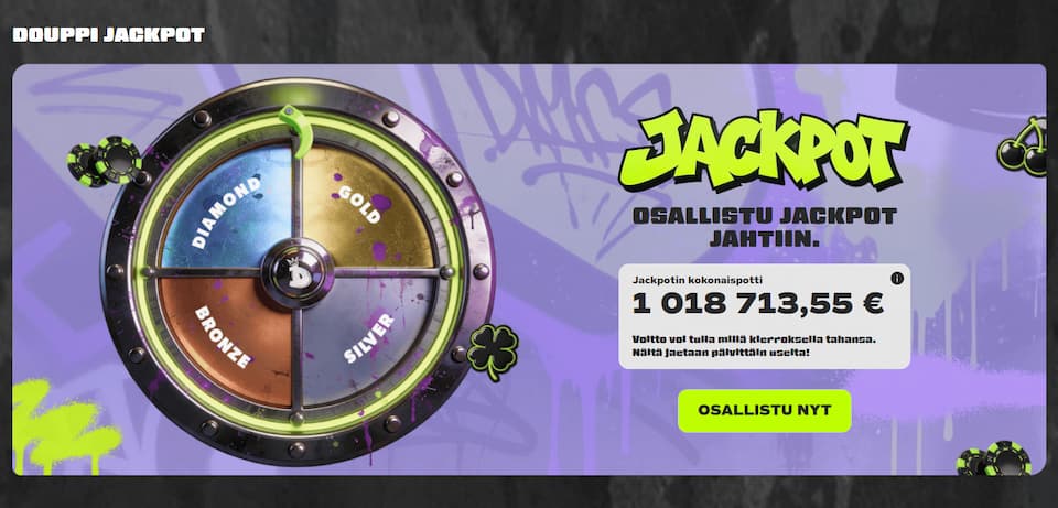 Douppi Casinon jackpot
