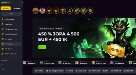 Drakaris Casinon etusivu