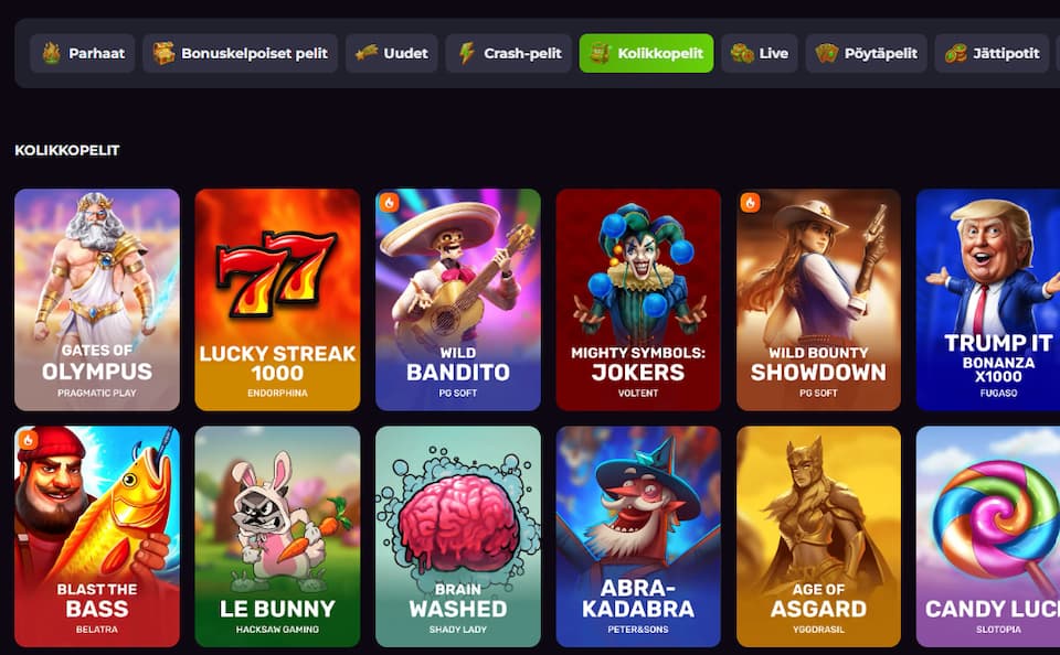 Drakaris Casinon pelivalikoimaa