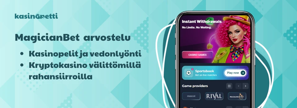 MagicianBet Casinon bannerikuva