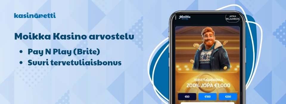 Bannerikuva Moikka Kasinosta
