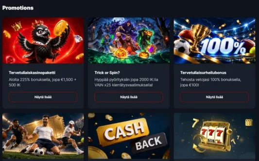 Bonuksia RoyalRook Casinolla
