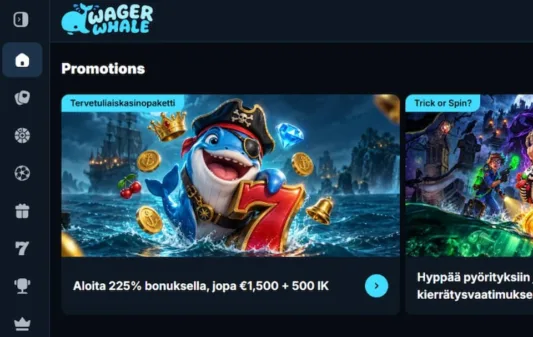 WagerWhale Casinon etusivu