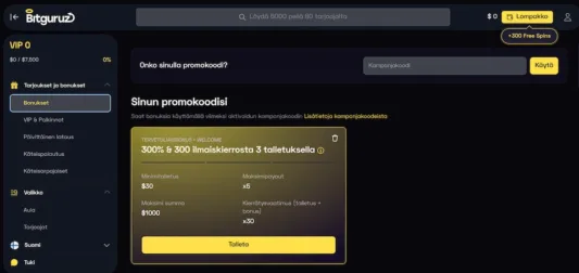 Bitguruz bonukset uudelle pelaajalle