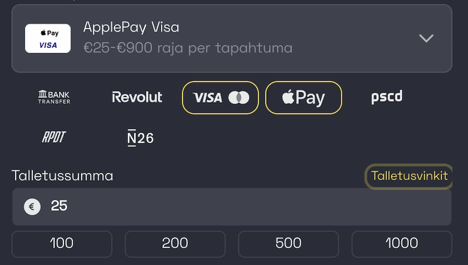 Bitguruz Casinolle talletus