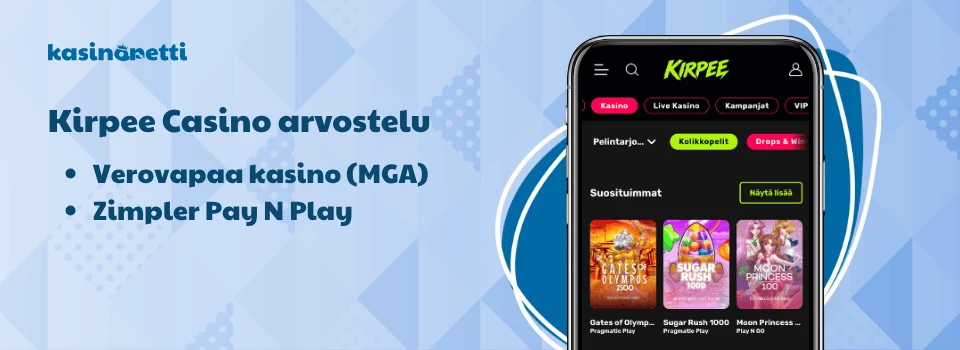 Kirpee - luotettava verovapaa pikakasino