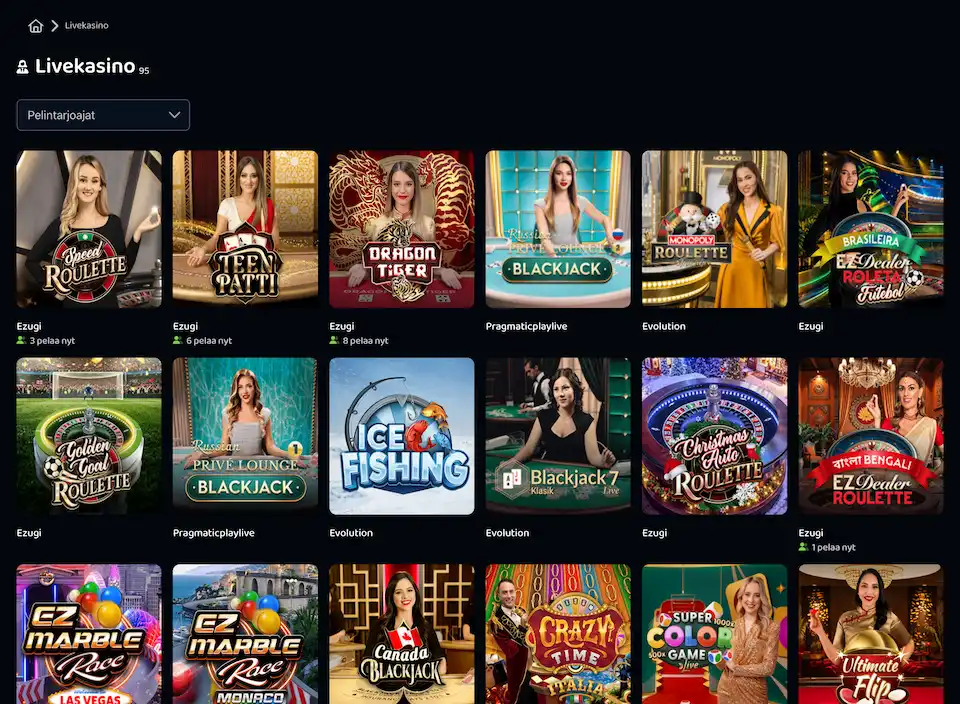 Pike Casinon live pelit